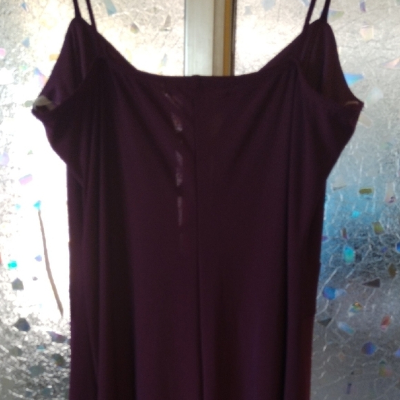 Wild Daisy Burgundy Spaghetti Strap Dress - Picture 8 of 13